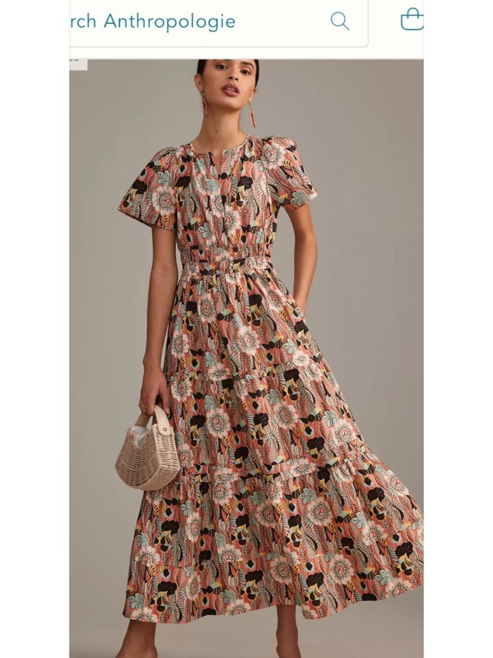 Maeve Somerset Maxi Dress (Anthropology) - Medium Petite